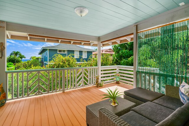 8244-A Elepaio Rd, Kekaha, HI 96752 - view of deck