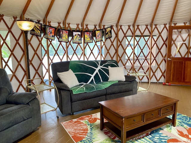 16-1824 Hopue Rd, Mountain View, HI 96760 - living room with wood-type flooring