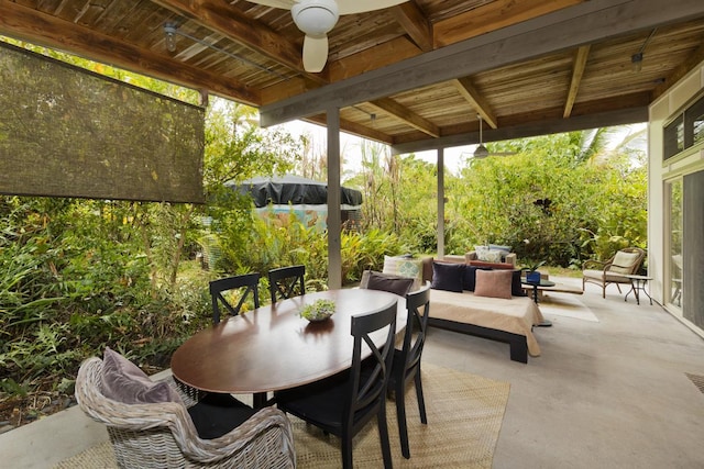 12-154 Mapuana Ave, Pahoa, HI 96778 - view of patio featuring outdoor dining space and an outdoor living space