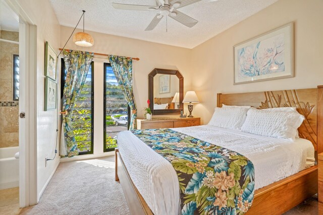 4460 Nehe Rd Unit 203, Lihue, HI 96766 - bedroom featuring carpet floors and a textured ceiling