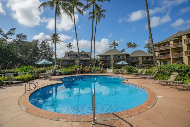 4460 Nehe Rd Unit 203, Lihue, HI 96766 - community pool with a patio area