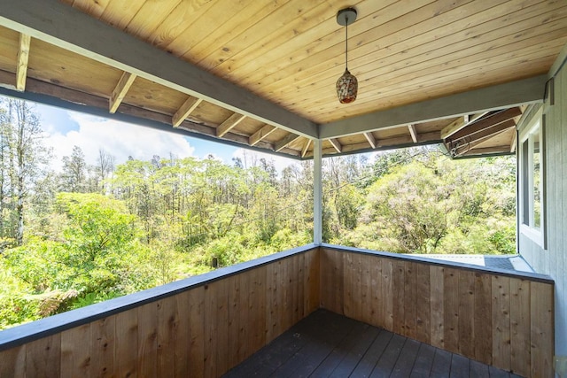 16-1366 Ao Rd, Mountain View, HI 96771 - deck featuring a forest view