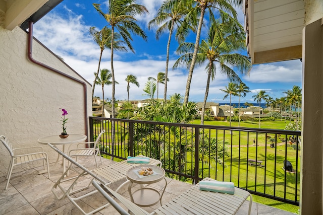1901 Poipu Rd Unit 632, Koloa, HI 96756 - balcony featuring a residential view