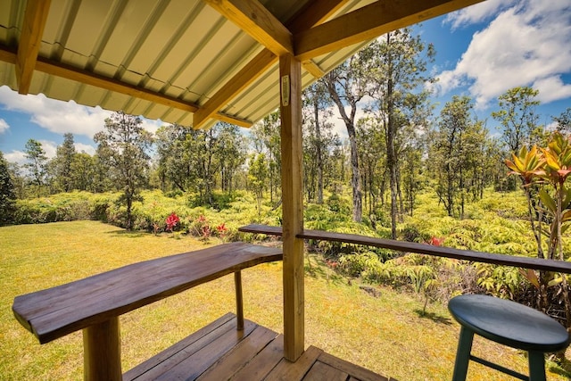 11-2860 Apele Rd, Mountain View, HI 96771 - deck with a yard