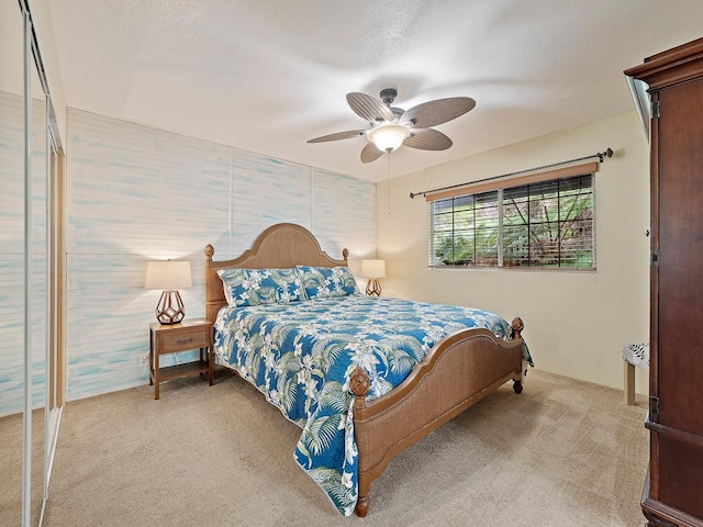 19-4157 Wright Rd, Volcano, HI 96785 - bedroom featuring carpet and a ceiling fan