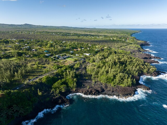 12-7124 Kalapana Kapoho Beach Rd, Pahoa, HI 96778 - bird's eye view of a nearby body of water and a forest