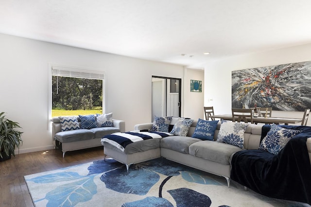 99-7715 Kalehua Pl, Volcano, HI 96778 - living room with wood finished floors and baseboards