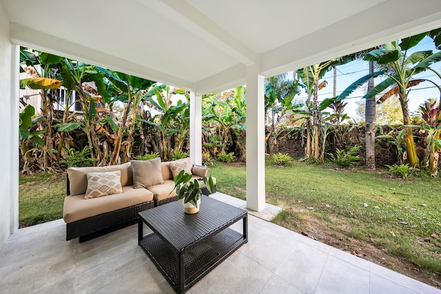 5111 Weke Rd, Hanalei, HI 96714 - view of patio / terrace with an outdoor hangout area
