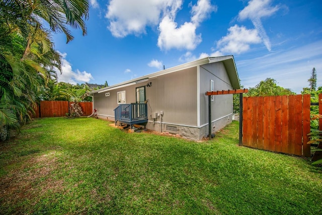 329 Hie St, Kapaa, HI 96746 - rear view of property with crawl space