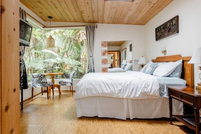 11-3828 2nd St, Volcano, HI 96785 - bedroom featuring wood ceiling and wood finished floors