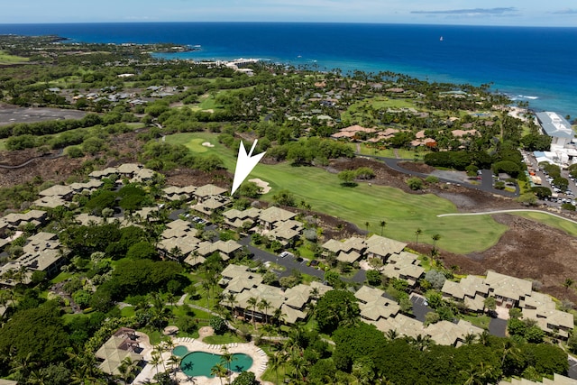 68-1125 Kaniku Dr Unit 706, Kamuela, HI 96743 - view of property location featuring a golf course, nearby suburban area, and a nearby body of water
