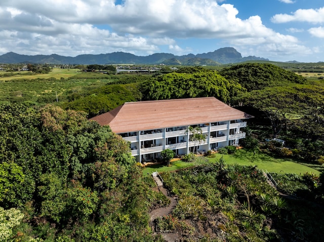 2253 Poipu Rd Unit 326, Koloa, HI 96756 - drone / aerial view of a mountain backdrop
