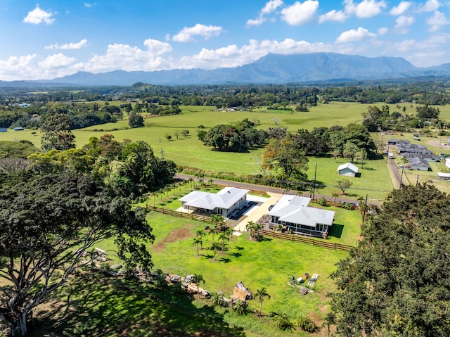 850 Kamalu Rd, Kapaa, HI 96746 - aerial view of sparsely populated area with mountains