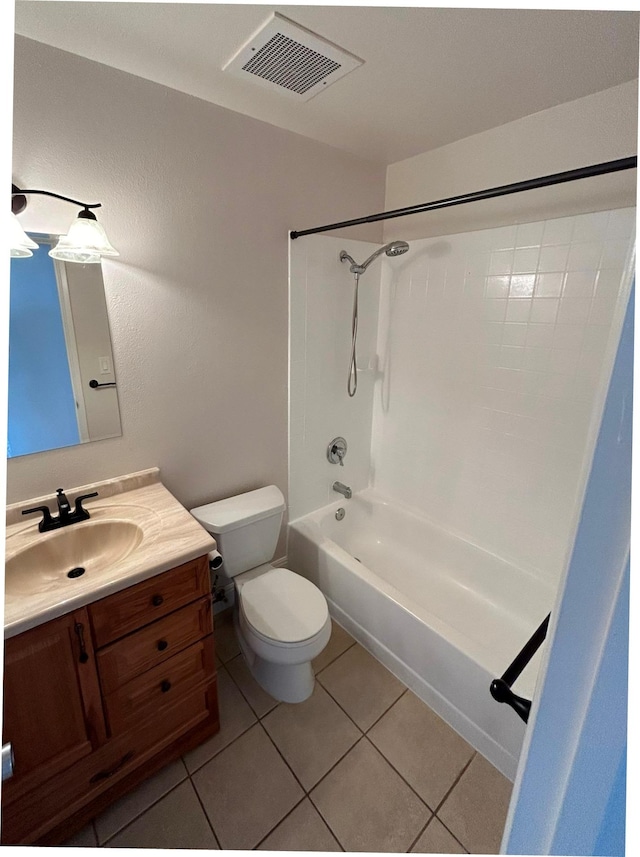 723 Laulea St, Eleele, HI 96705 - full bath featuring washtub / shower combination, toilet, vanity, and tile patterned flooring