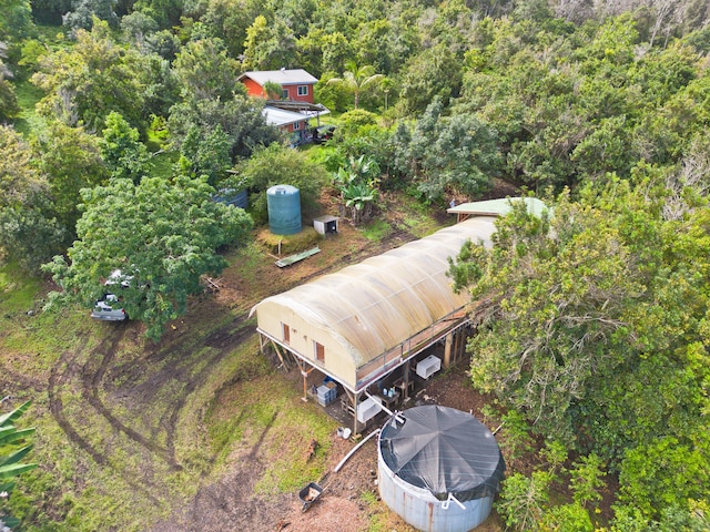 87-2642 Hawaii Belt Rd, Captain Cook, HI 96704 - aerial view of property and surrounding area featuring a forest