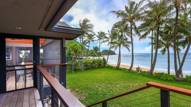 5-7834 Kuhio Hwy, Hanalei, HI 96714 - view of green lawn featuring a water view