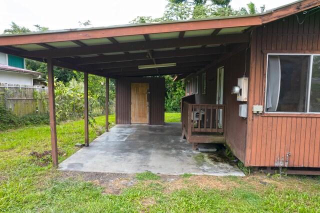 14-3435 Nanawale Blvd, Pahoa, HI 96778 - view of car parking featuring a carport
