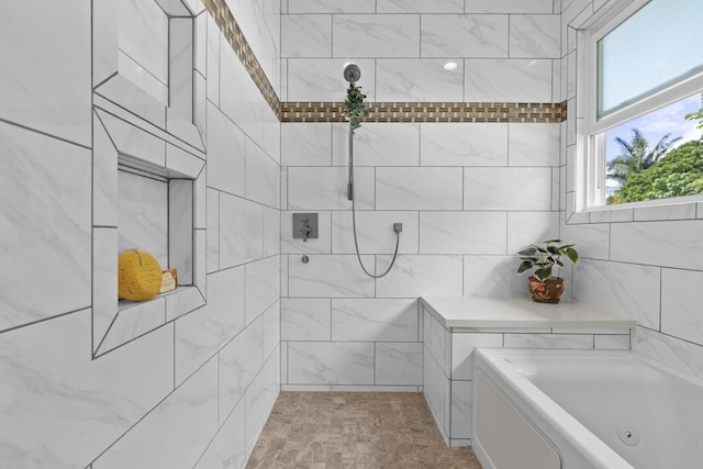 99 Kamalii St, Hilo, HI 96720 - full bath featuring a jetted tub and a tile shower