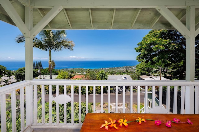 77-6451 Marlin Rd, Kailua-Kona, HI 96740 - balcony with a water view