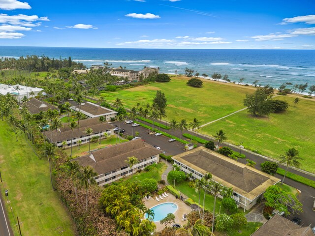 525 Aleka Lp Unit G9, Kapaa, HI 96746 - aerial view of a large body of water and a pool