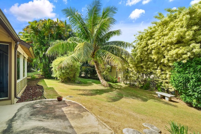 4833 Ou Pl, Princeville, HI 96722 - view of grassy yard featuring a patio area