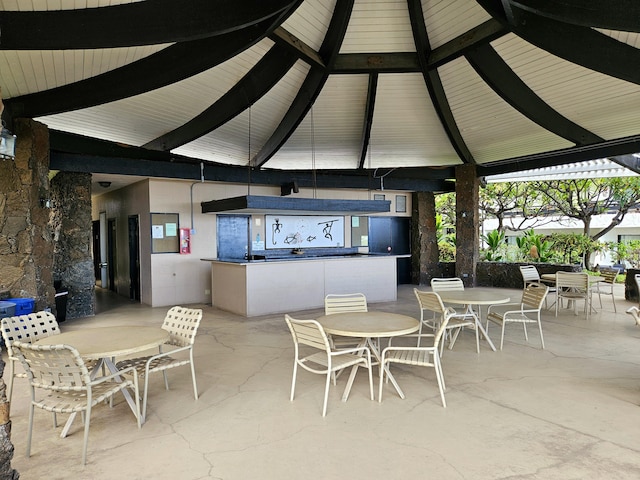 75-6082 Alii Dr Unit A201, Kailua-Kona, HI 96740 - view of patio / terrace featuring outdoor dining space