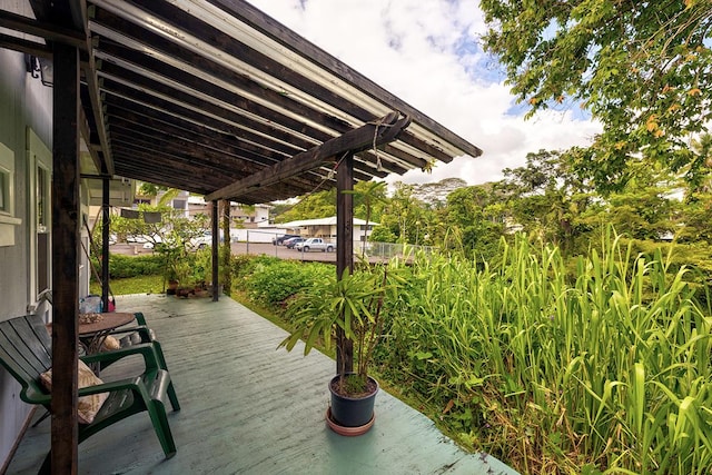 338 Kauila St, Hilo, HI 96720 - view of wooden deck