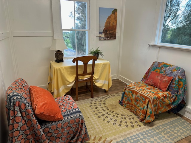 55-680 Hawi Rd, Hawi, HI 96719 - living area with wood finished floors and baseboards