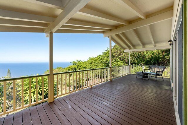 87-3219 Boki Rd, Captain Cook, HI 96704 - deck with a water view