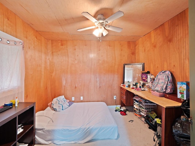 74-5114 Kumakani St, Kailua-Kona, HI 96740 - carpeted bedroom with wood walls