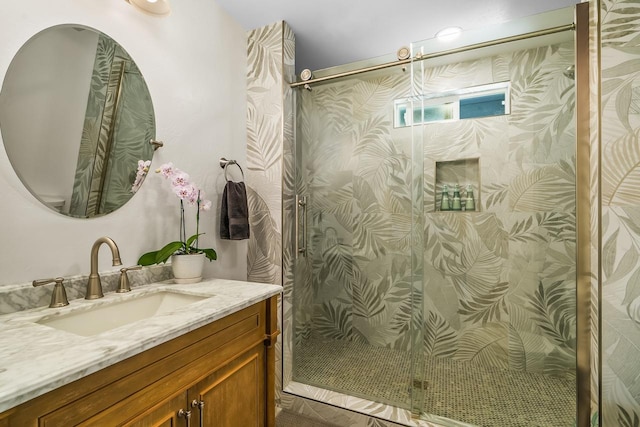 1650 Makanui Rd, Koloa, HI 96756 - full bathroom with vanity and a shower stall