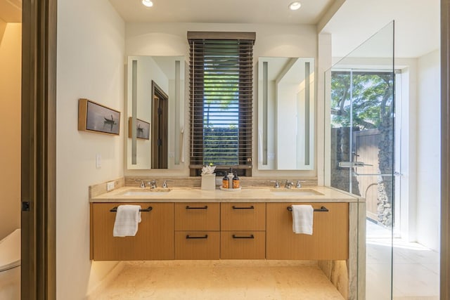 73-4461 Lemi Pl Unit 38, Kailua Kona, HI 96740 - bathroom with double vanity and recessed lighting