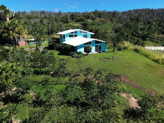 78-1337 Bishop Rd, Holualoa, HI 96725 - view of subject property with a forest