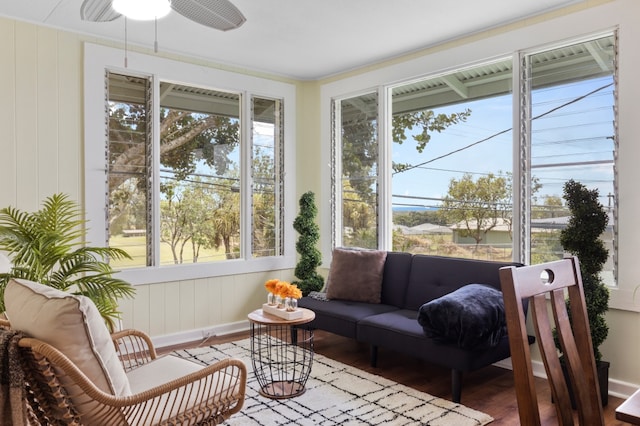 217 Haihai St, Hilo, HI 96720 - sunroom with wood finished floors