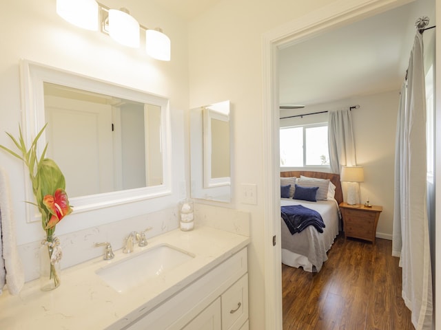 56-102 Old Coast Guard Rd, Hawi, HI 96719 - ensuite bathroom featuring vanity and wood finished floors