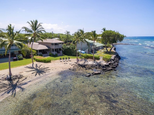 69-1648 Puako Beach Dr, Kamuela, HI 96743 - view of front of property featuring a water view