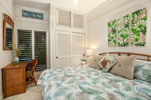 2253 Poipu Rd Unit 168, Koloa, HI 96756 - bedroom featuring a closet and tile patterned floors