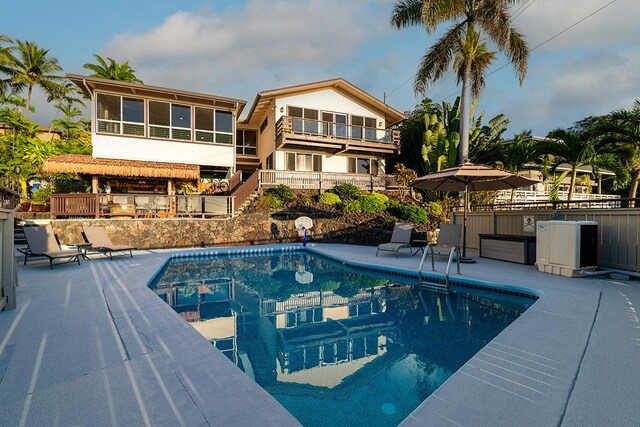 77-6469 Marlin Rd, Kailua-Kona, HI 96740 - view of pool featuring a patio area