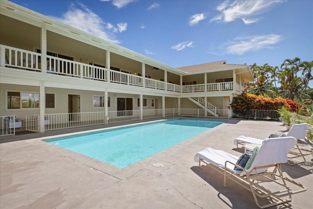 75-389 Hoene St, Kailua-Kona, HI 96740 - swimming pool featuring a patio and stairway
