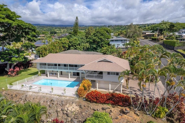 75-389 Hoene St, Kailua-Kona, HI 96740 - outdoor pool featuring a fenced backyard and a patio area