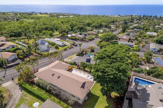 75-389 Hoene St, Kailua-Kona, HI 96740 - aerial perspective of suburban area featuring a nearby body of water