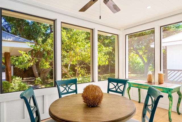 69-1708 Puako Beach Dr, Kamuela, HI 96743 - sunroom / solarium featuring plenty of natural light and tile patterned flooring