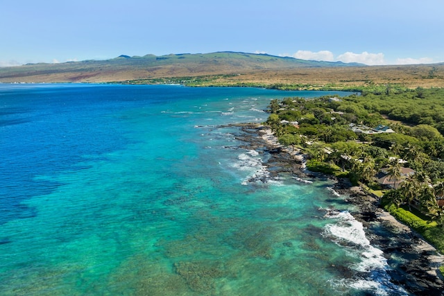 69-1708 Puako Beach Dr, Kamuela, HI 96743 - bird's eye view of a water and mountain view