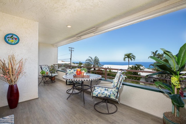 77-6585 Seaview Cir Unit 104, Kailua-Kona, HI 96740 - balcony with a water view
