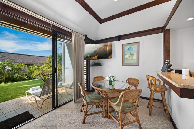 2253 Poipu Rd Unit 101, Koloa, HI 96756 - dining room with recessed lighting and light carpet