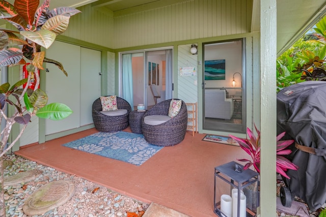 3880 Wyllie Rd Unit 11A, Princeville, HI 96722 - view of patio / terrace with a grill