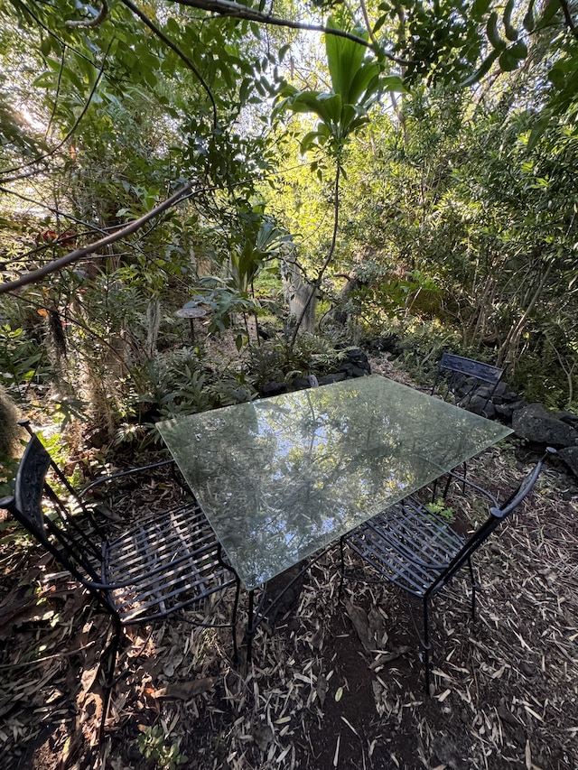 94-6435 Palaoa Rd, Naalehu, HI 96772 - view of yard with outdoor dining area