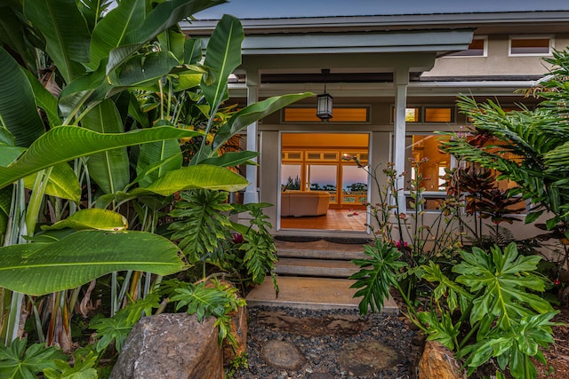 4633 Waiakalua St, Kilauea, HI 96754 - view of exterior entry with covered porch
