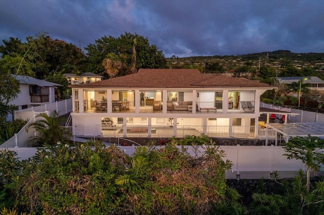 76-6304 Haku Pl, Kailua-Kona, HI 96740 - rear view of house with a balcony