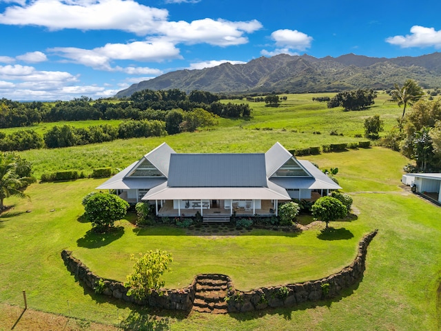 7465-C Koolau Rd, Kilauea, HI 96754 - overview of rural landscape featuring a mountain backdrop